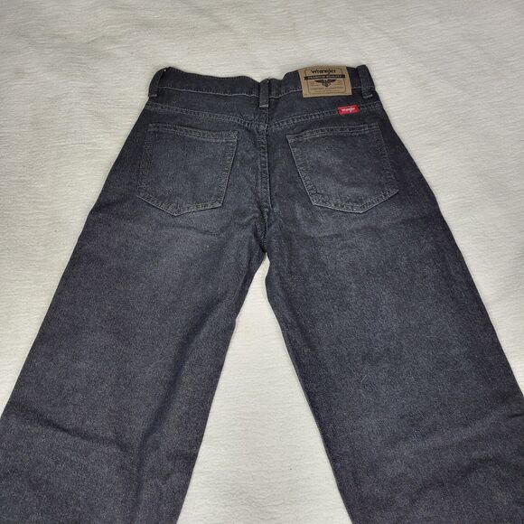 Wrangler Jeans Boys Regular Black Sz 8 Regular Denim Pants Kids School Lot of 2 - Picture 13 of 16